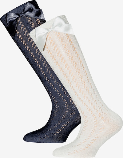 EWERS Κάλτσες σε κρεμ / μπλε νύχτας, Άποψη προϊόντος