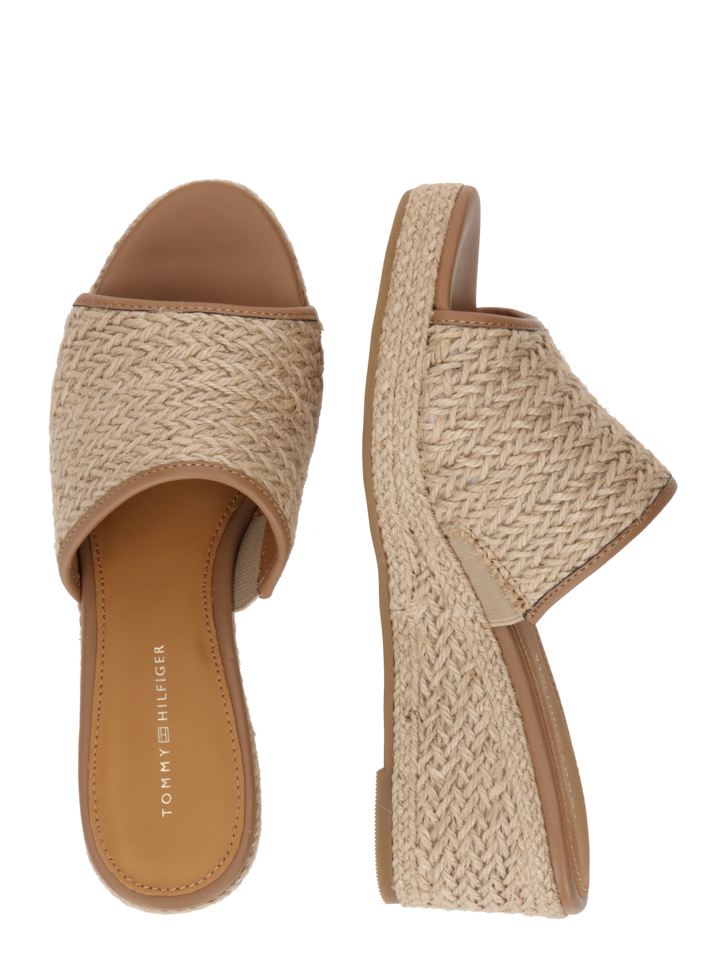 TOMMY HILFIGER Pantolette i beige