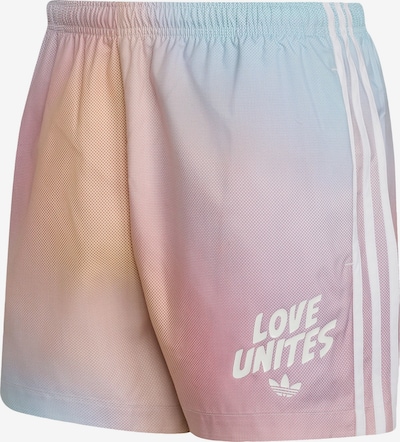 36/įprastas ilgis dydžio Kelnės 'Pride' iš ADIDAS ORIGINALS, spalva – šviesiai mėlyna / levandų spalva / abrikosų spalva / rožių spalva, Prekių apžvalga