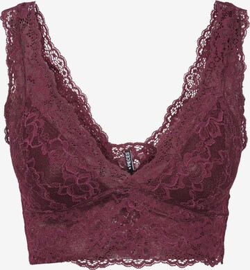 PIECES Bra 'Lina' in Purple: front
