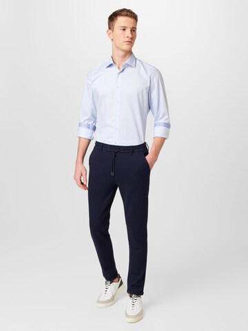 INDICODE - regular Pantalón plisado 'Eberlein' en azul