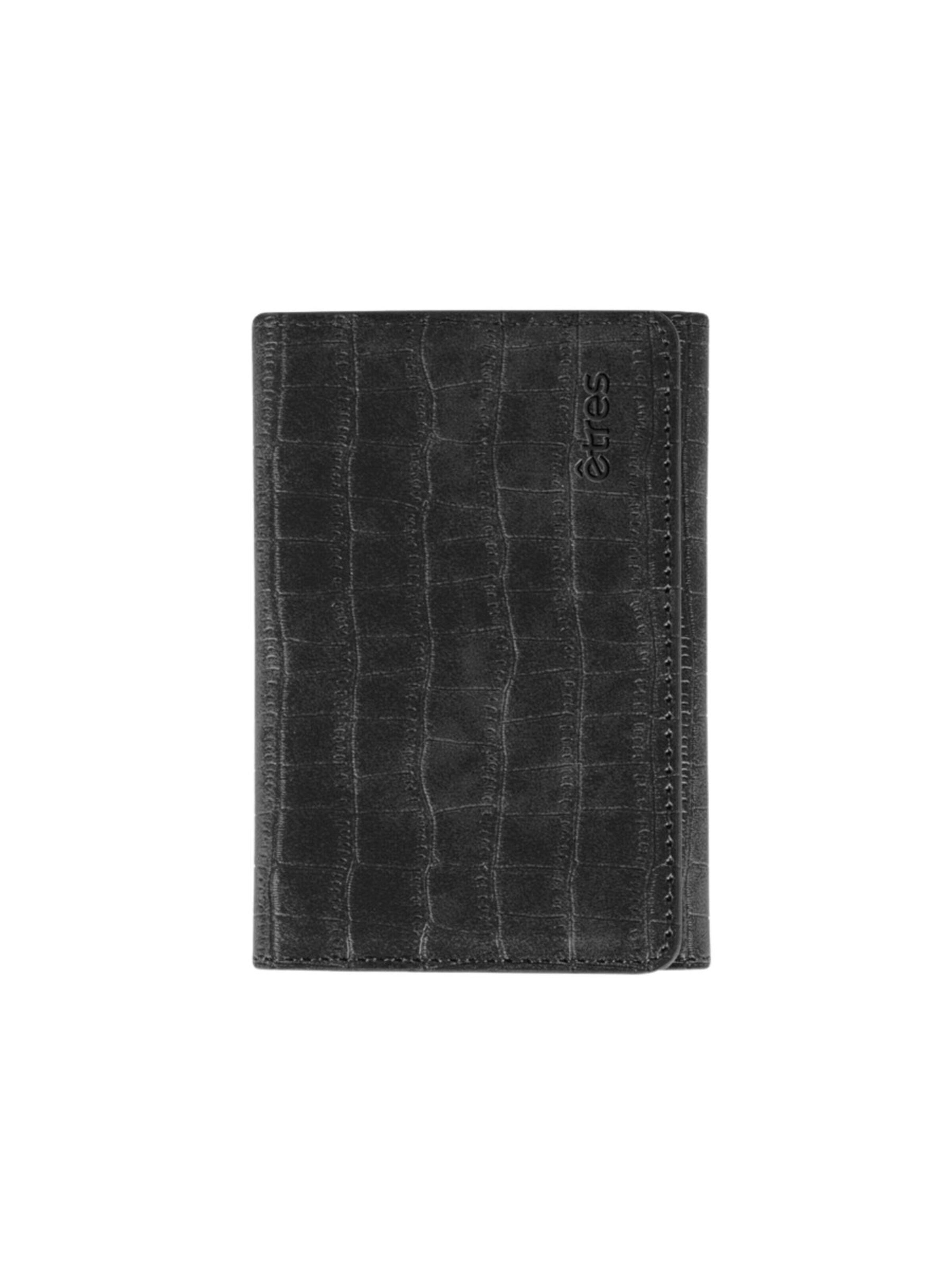 Porte-monnaies 'Etres Smart Wallet - Flach • Kariert' Techmade en noir