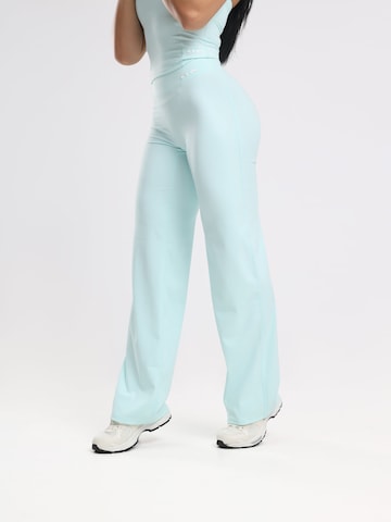 neverover Rozkloszowany krój Legginsy 'Everyday Wide Leg Leggings' w kolorze niebieski