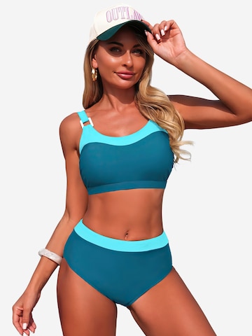 Magicshe Bikini‌‌‌‌‌‌‌‌ in Blau: Vorderseite