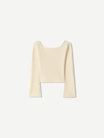 Pull-over Bershka en beige