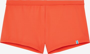 HOM Swim Trunks 'Sea Life' in Orange: front