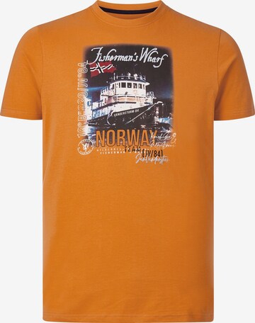 T-Shirt 'Gaard' Jan Vanderstorm en orange : devant