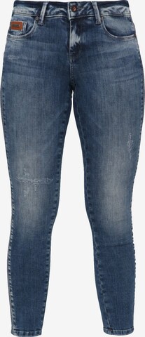 Miracle of Denim Skinny Jeans 'Sina' in Blue: front