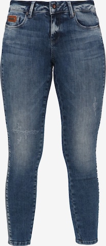 Miracle of Denim Skinny Jeans 'Sina' in Blauw: voorkant