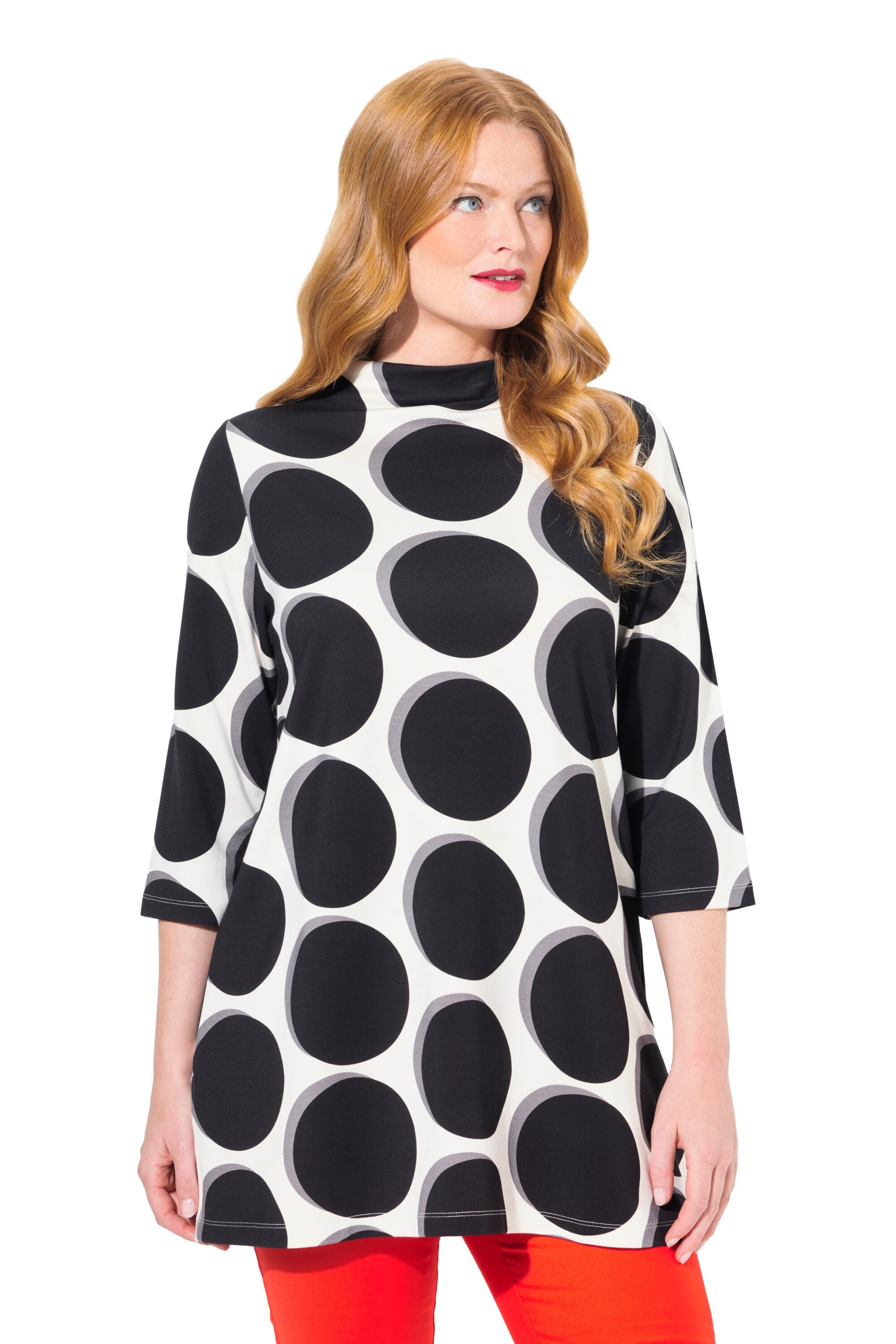 Sweat-shirt Ulla Popken en gris : devant