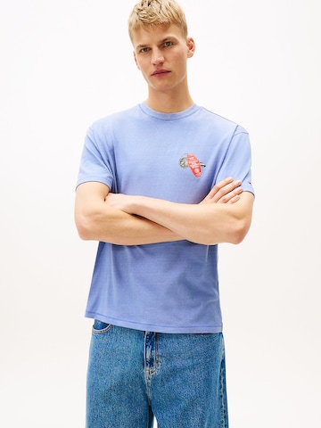 T-Shirt Tommy Jeans en bleu : devant