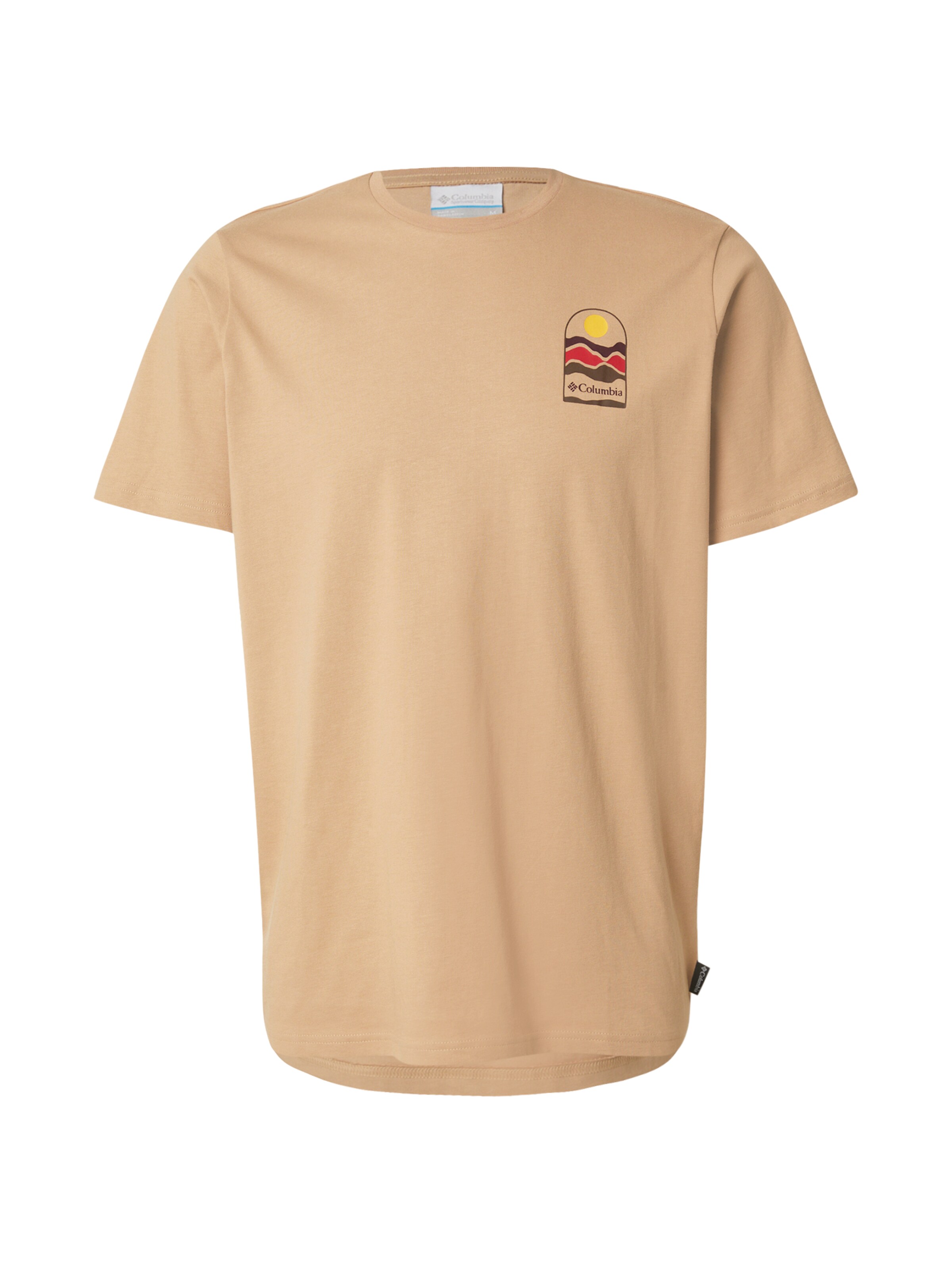 COLUMBIA Λειτουργικό μπλουζάκι 'Explorers Canyon' σε καφέ: μπροστά