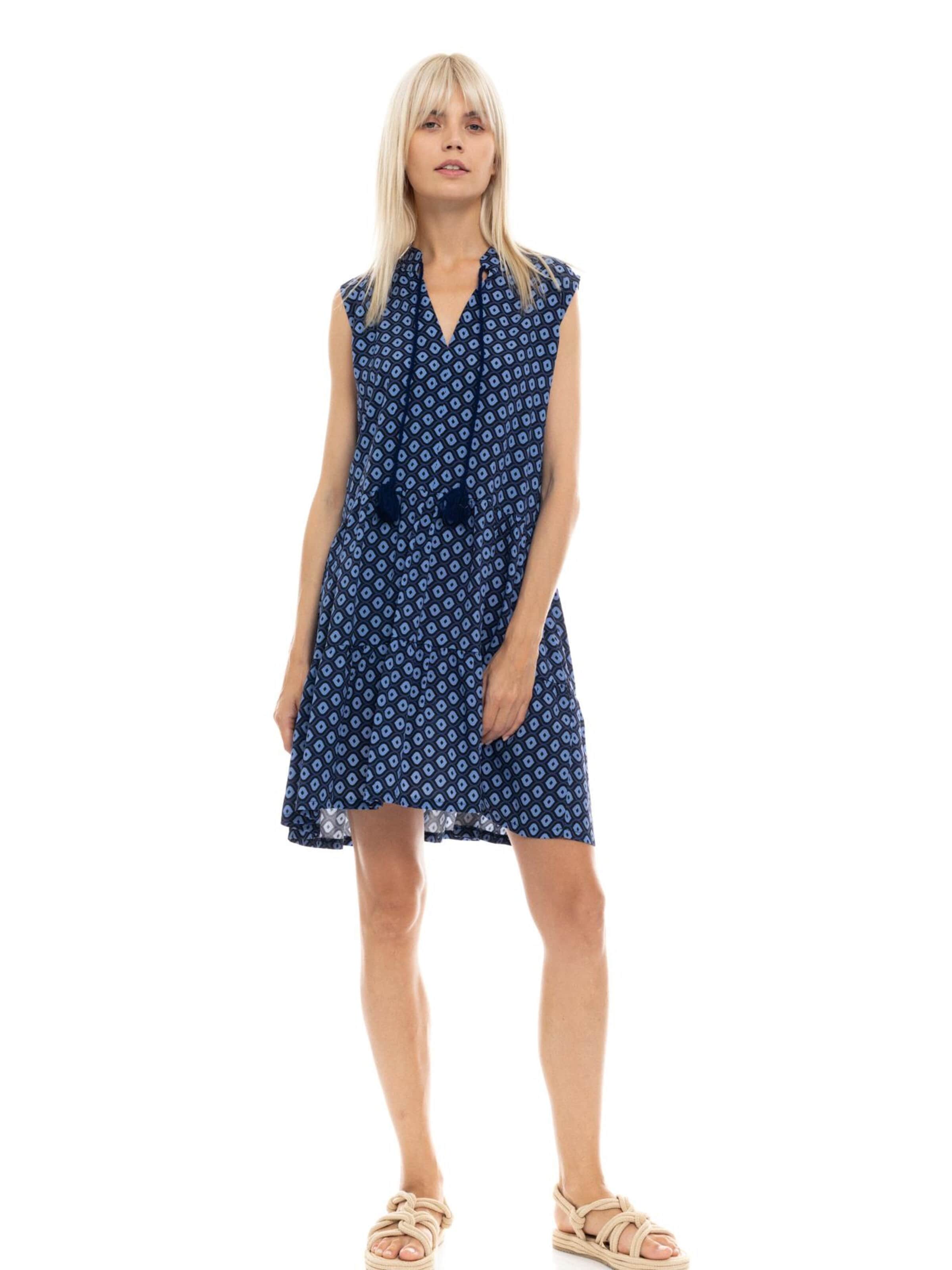 Pink Label Letnia sukienka 'BEACHWEAR ISLANDS' w kolorze niebieski: przód