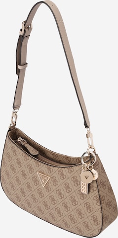 GUESS Shoulder Bag 'Noelle' in Brown: front