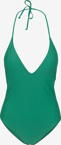 Urban Classics Triangle Swimsuit in Green: front