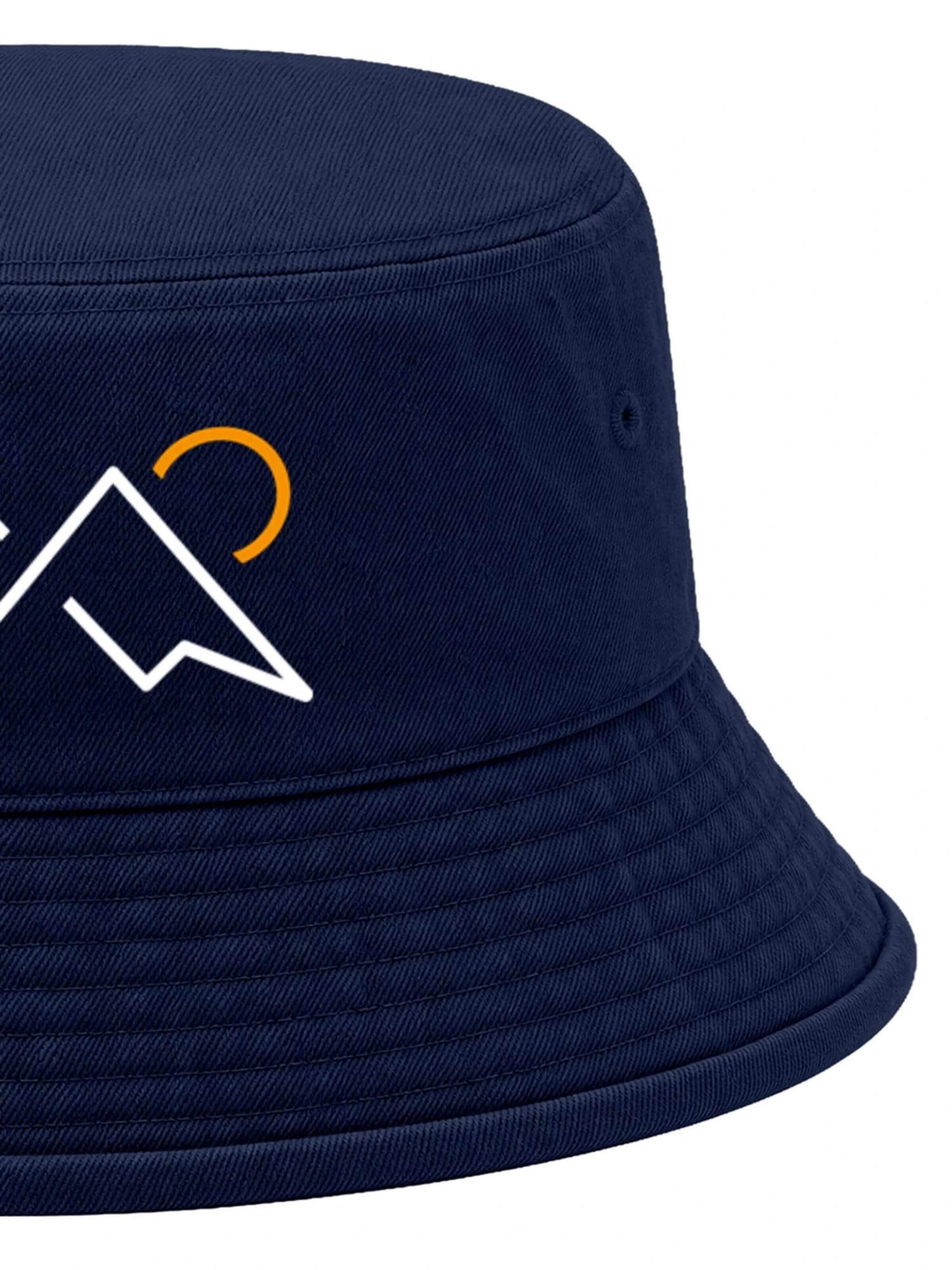 Neverless Hat 'Mountain Lineart' in Blue
