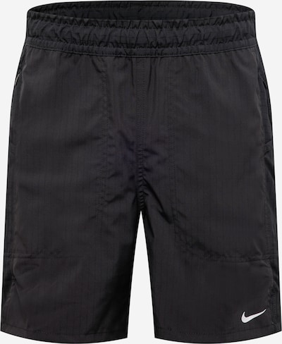 NIKE Workout Pants in Black / White, Item view