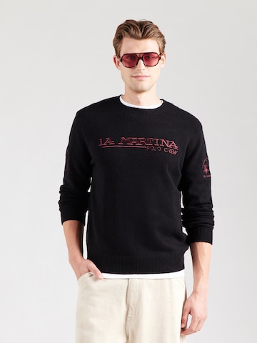 Pull-over La Martina en noir : devant