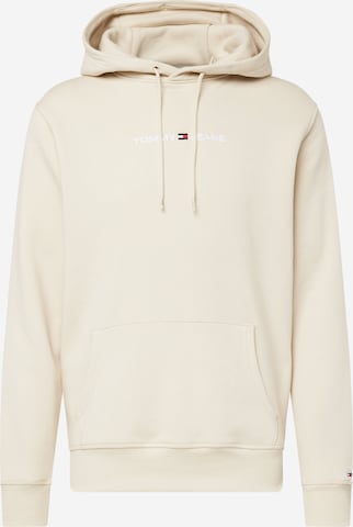 Tommy JeansSweater majica - bež boja: prednji dio
