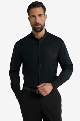 Fit confort Chemise JP1880 en noir : devant