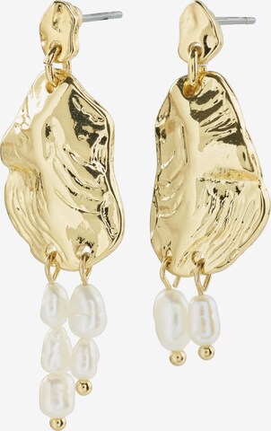 Boucles d'oreilles 'Bloom' Pilgrim en or : devant