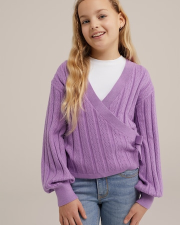 Cardigan WE Fashion en violet