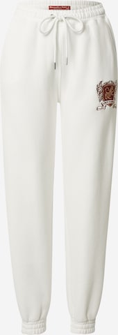 Abercrombie & Fitch Zúžený Kalhoty 'SUNDAY' – bílá: přední strana