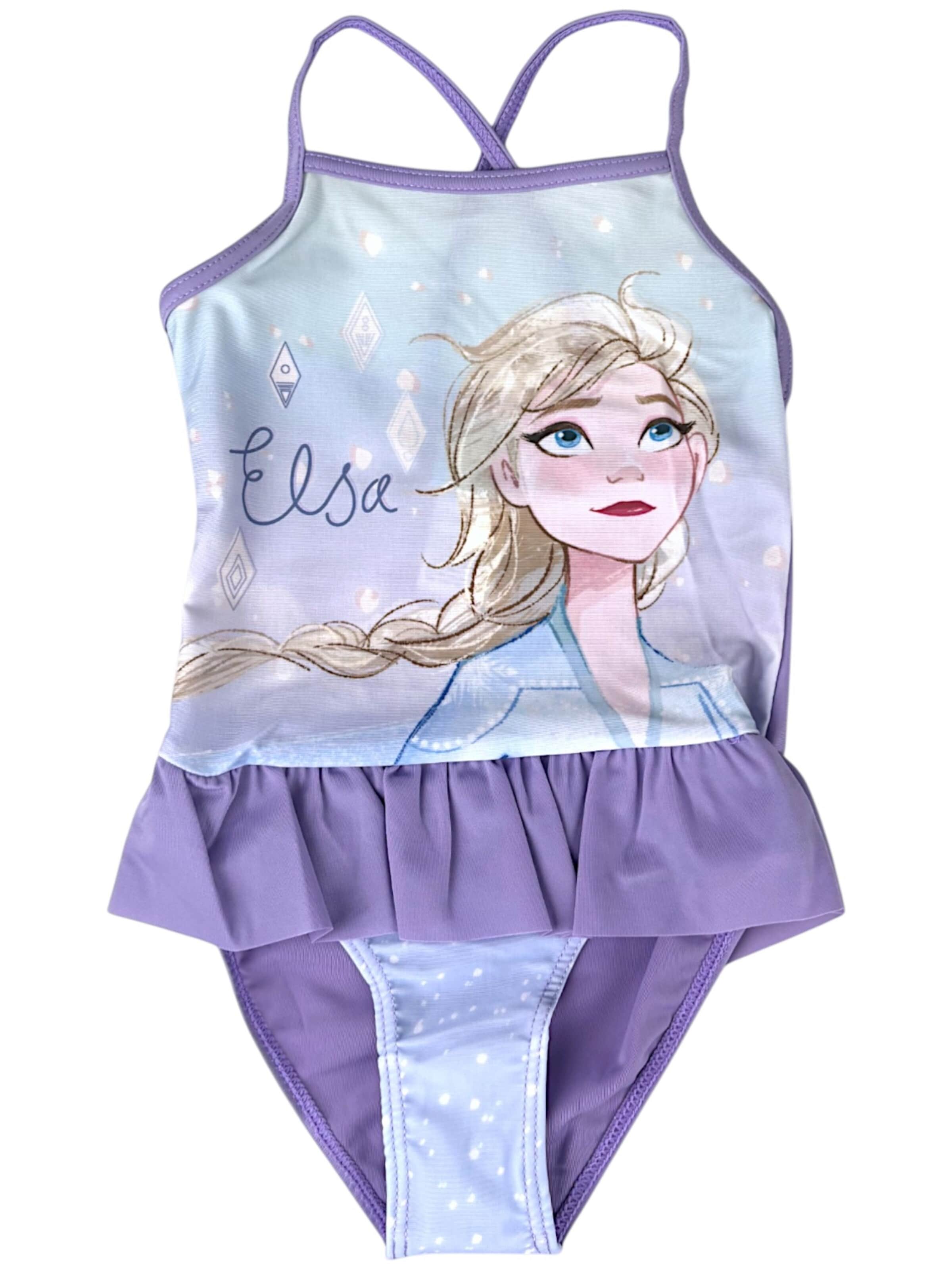 Disney Frozen Badeanzug 'Disney Frozen'‌ in Lila: Vorderseite