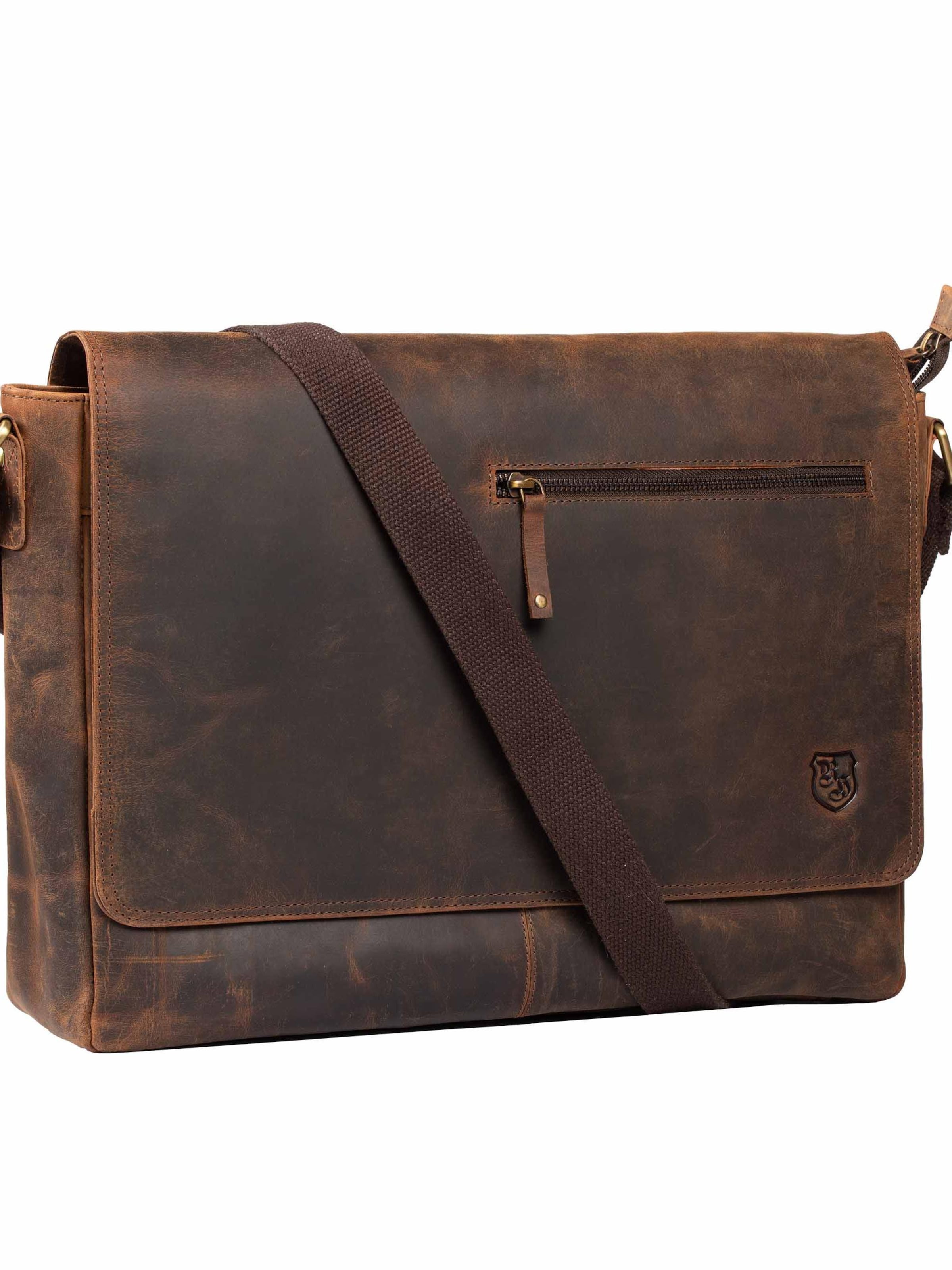 Hodalump Laptoptasche 'Ben'‌ in Braun: Vorderseite