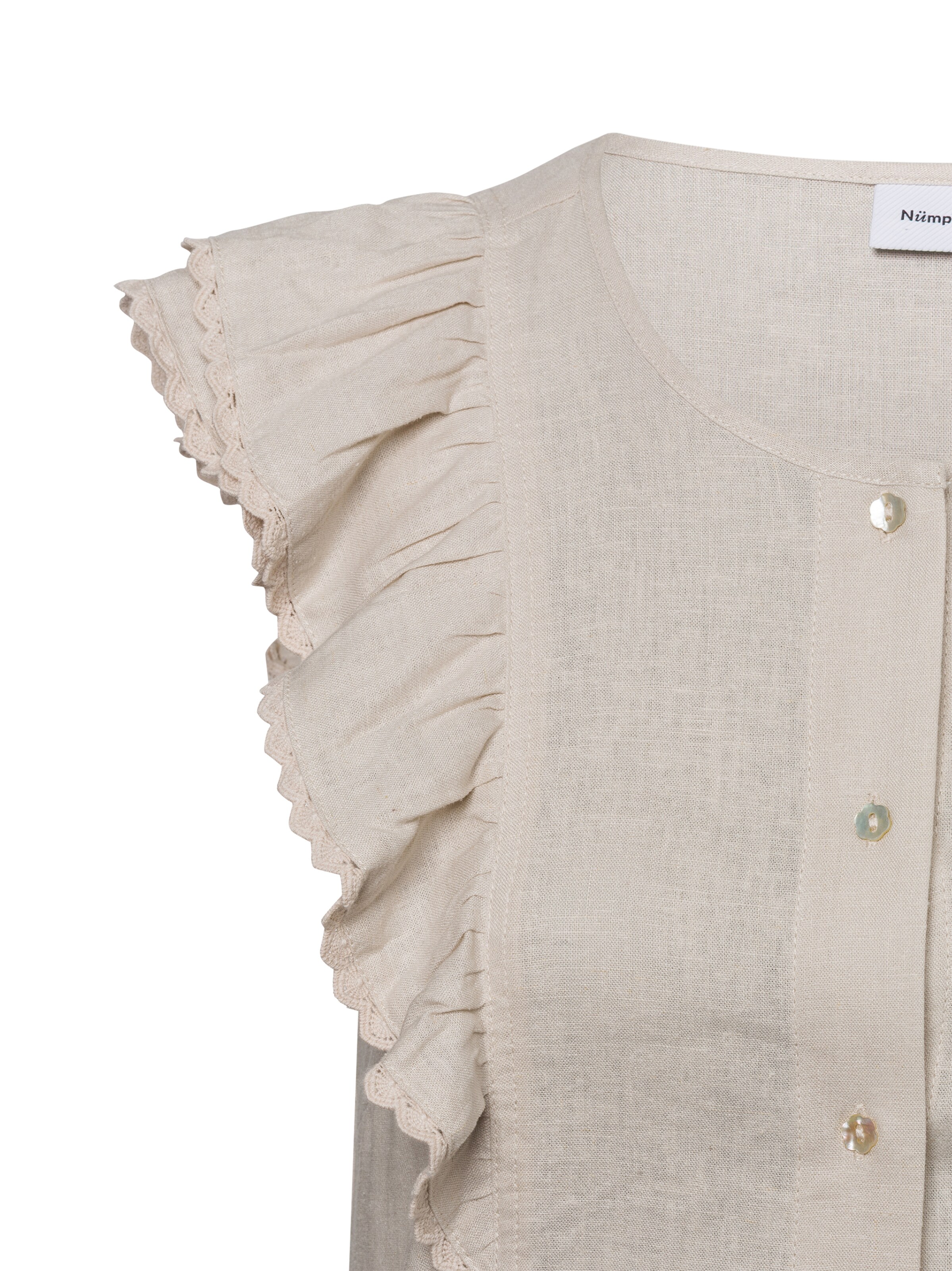 NÜMPH Blusentop 'Yngva' in Beige