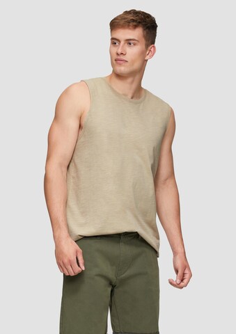 T-Shirt QS en beige : devant