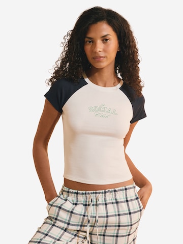 Camicia da notte 'The Social Club' di ETAM in beige: frontale