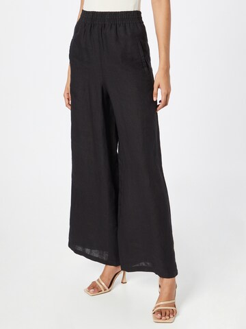 Wide Leg Pantalon 'WINDY' DRYKORN en noir : devant