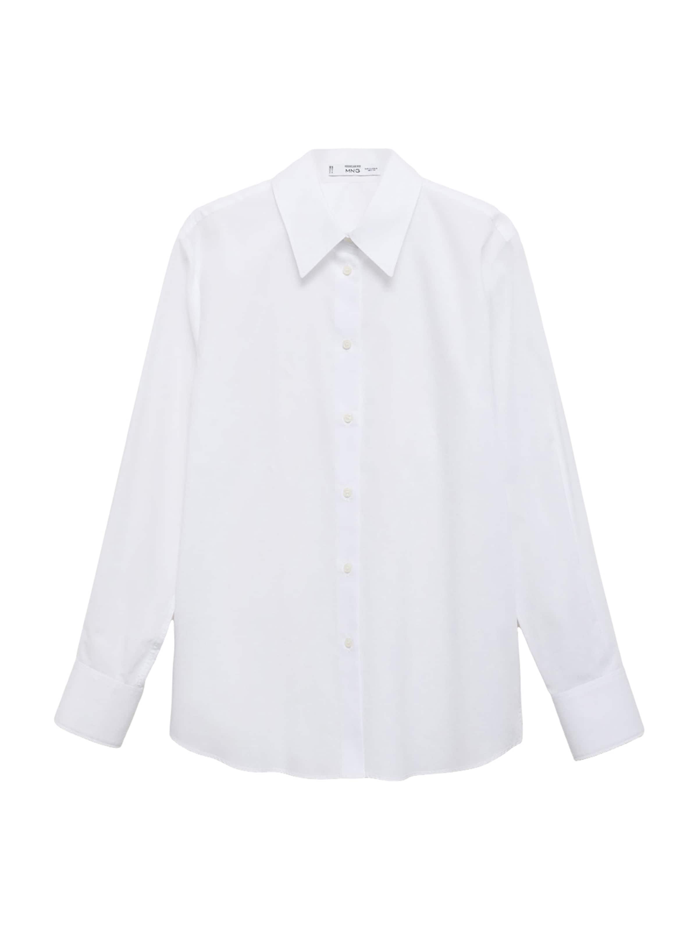 MANGO Bluse 'REGU' in Weiß: Vorderseite