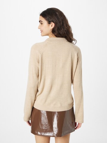 ICHI Sweter 'ORINE' w kolorze brązowy