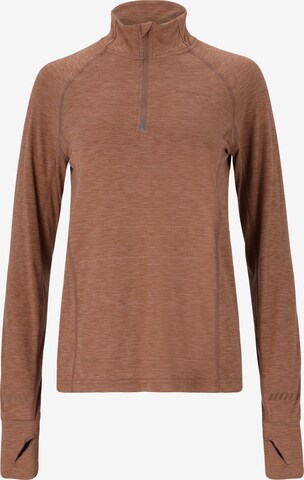 ENDURANCE Performance Shirt 'Canna V2' in Brown: front
