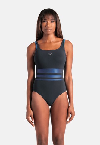 Bustino Costume intero sportivo 'SHAPEWEAR ROSA C-CUP' di ARENA in grigio: frontale