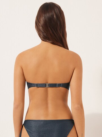 CALZEDONIA Bandeau Bikini Top in Blue