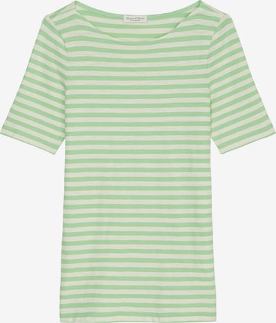 Marc O'Polo T-Shirt in hellgrün / offwhite, Produktansicht
