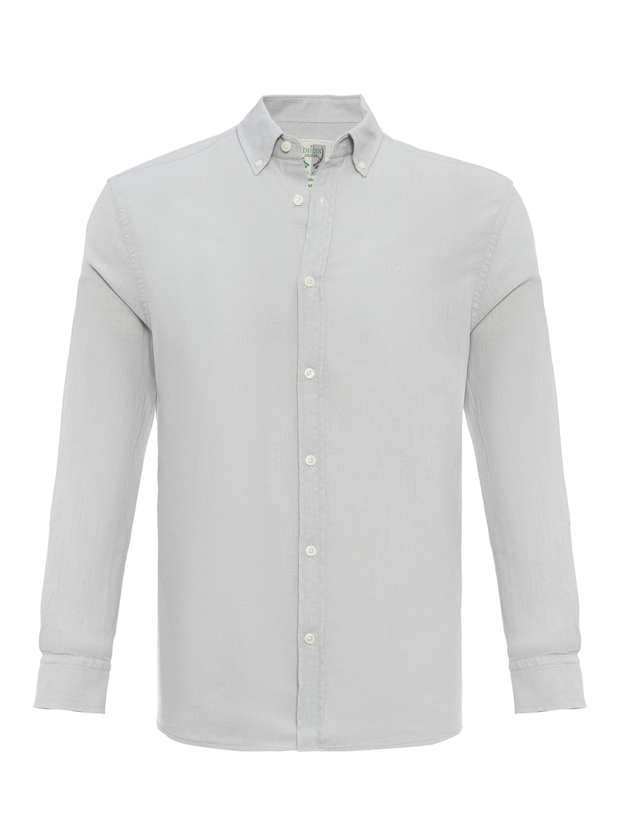 By Diess Collection Regular fit Риза в сиво: отпред