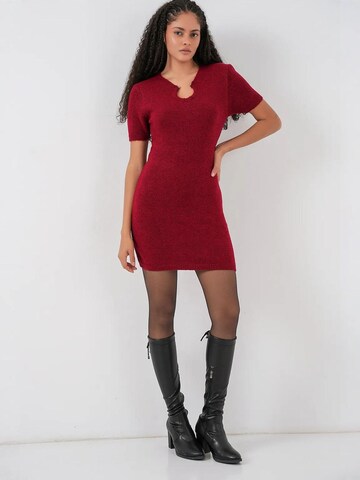 Bigdart Knitted dress in Red