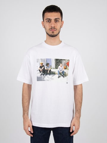 T-Shirt 'Skate Atiba Haze Curb Crew SS White' VANS en blanc