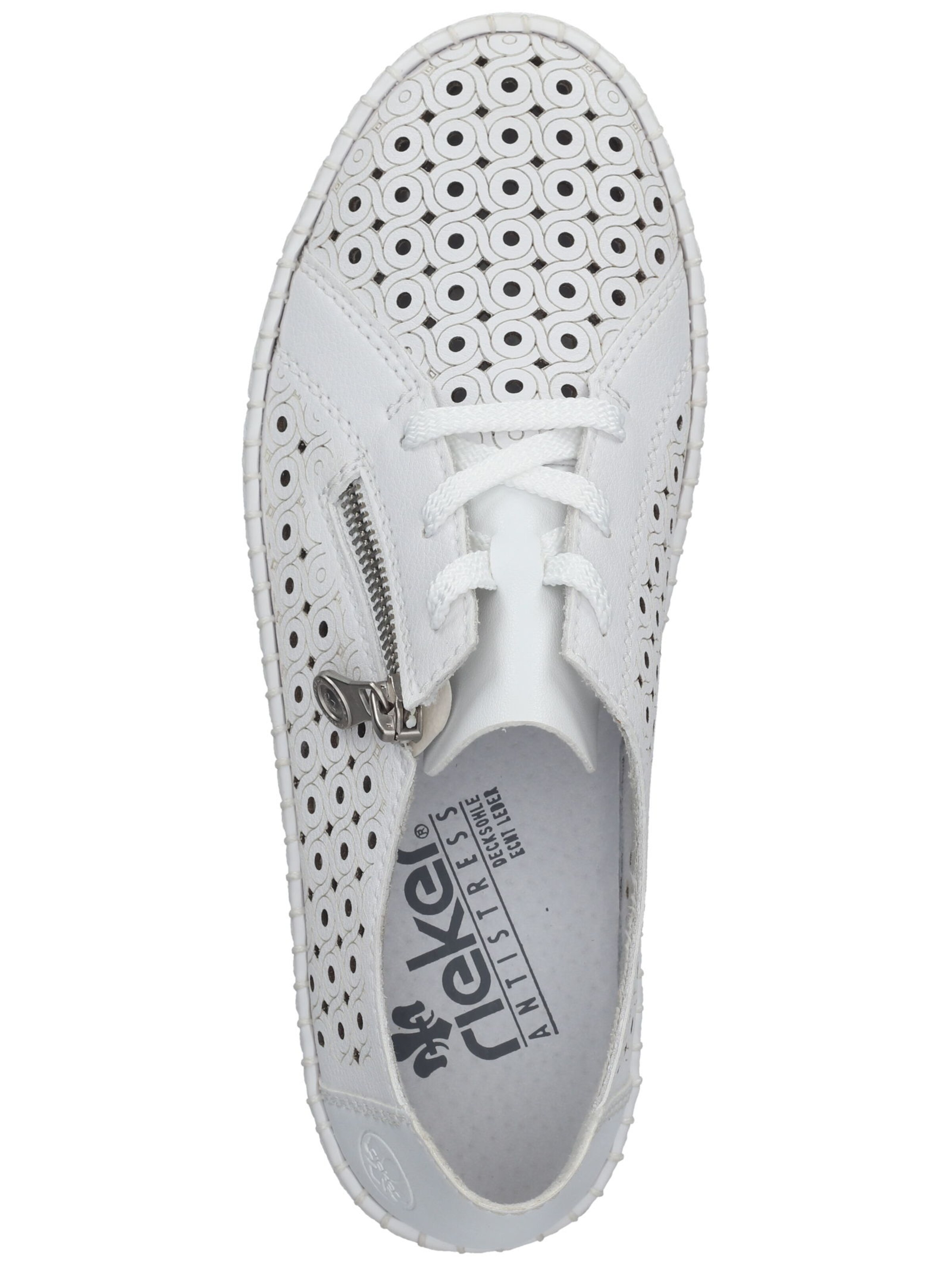 Rieker - Sapato com atacadores em branco