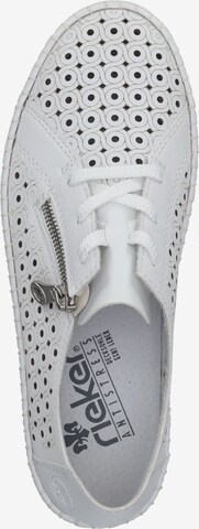 Rieker Обувки с връзки в бяло