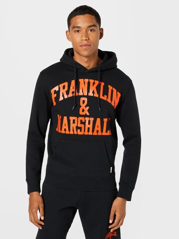 FRANKLIN & MARSHALL Sweatshirt in Zwart: voorkant