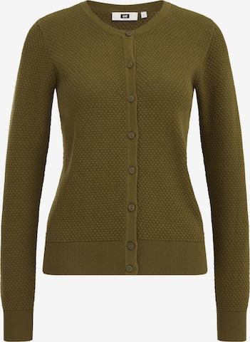 Cardigan WE Fashion en vert : devant