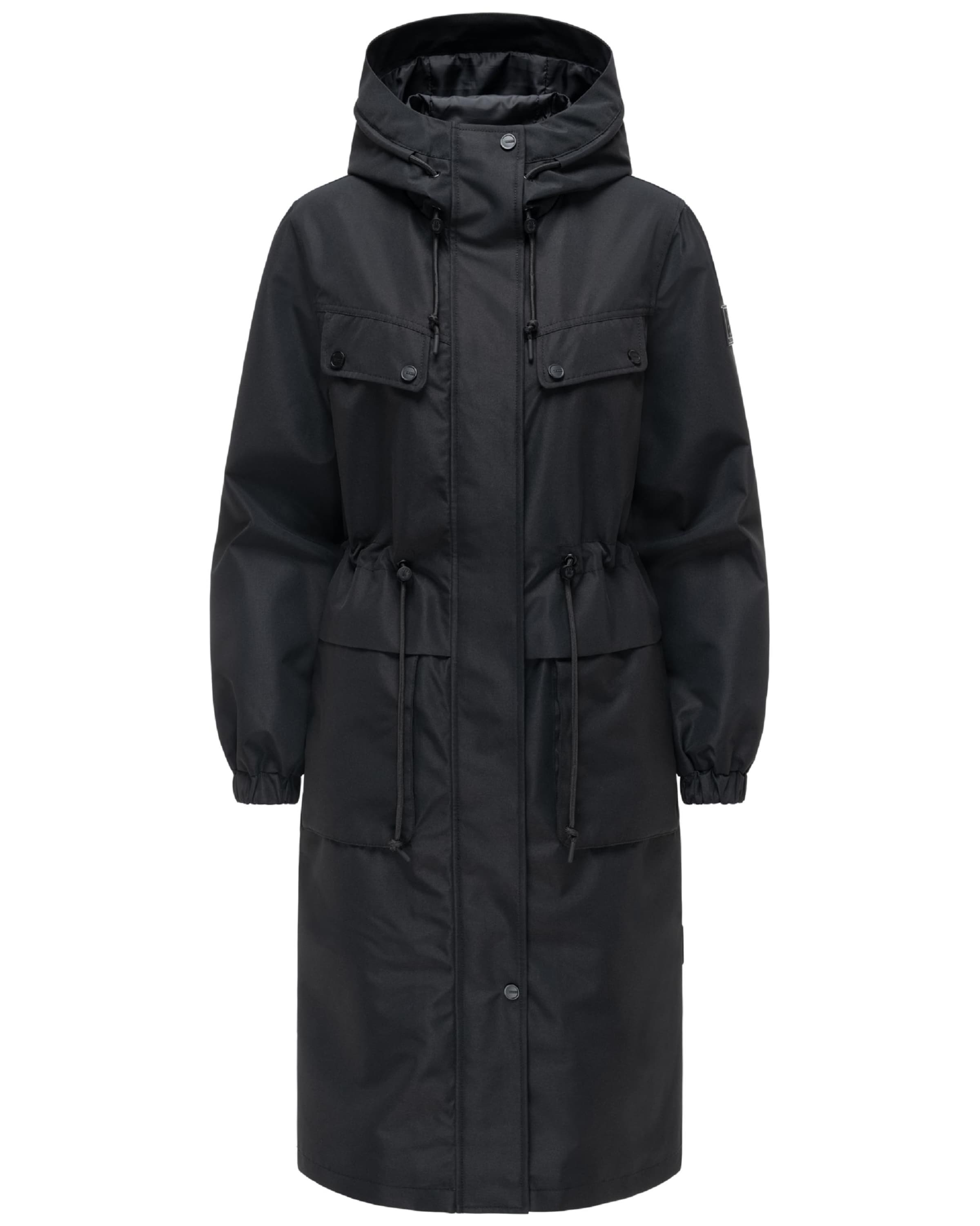 Cappotto di mezza stagione 'Kirschwind 14' di NAVAHOO in nero: frontale