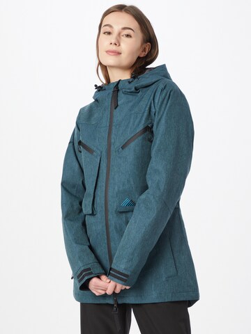 Superdry Snow Outdoorjas 'Freeride' in Blauw: voorkant