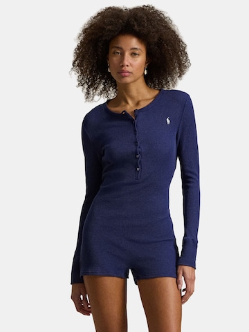 Pyjama ' Romper - Club Waffle ' Polo Ralph Lauren en bleu : devant