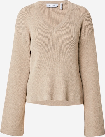 NU-IN - Pullover em bege: frente